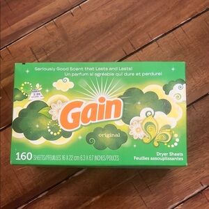 Gain Original Dryer Sheets 160 Sheets